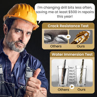 💥High-Strength 4-Flute Serrated Eccentric Drill Bit Kit - (Set of 13)💥