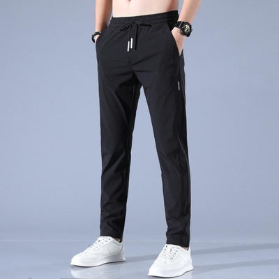 🔥Buy1 Get 1 Free💥🤩PREMIUM MEN'S HIGH STRETCH SKINNY LYCRA PANTS(Black & Gray-06) 🔥