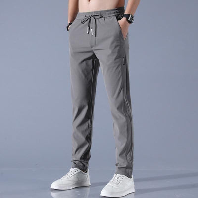 🔥Buy1 Get 1 Free💥🤩PREMIUM MEN'S HIGH STRETCH SKINNY LYCRA PANTS(Black & Gray-06) 🔥
