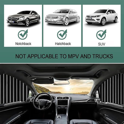 🔥Universal Fit Magnetic Car Side Window Privacy Sunshade (4pcs) | COLOR- BLACK🔥