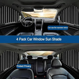 🔥Universal Fit Magnetic Car Side Window Privacy Sunshade (4pcs) | COLOR- BLACK🔥