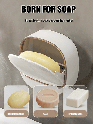 High-grade drain light luxury soap box with lid 🔥BUY 1 GET 1 FREE🔥