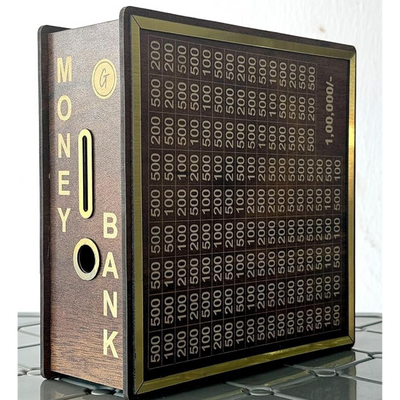 🔥Personalized Wooden Money saving Piggy Bank (BIG SIZE)🔥