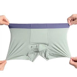🔥❄️Men's Large Size Ice Silk Breathable Briefs (Multicolor, Pack of 10)❄️🔥