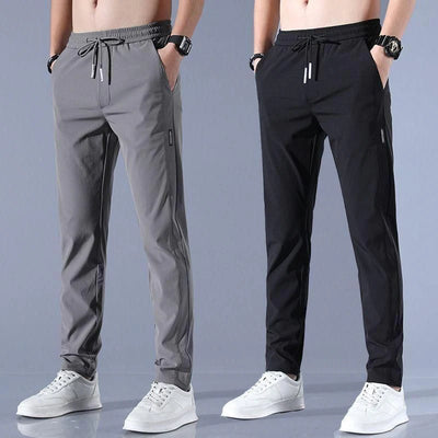 🔥Buy1 Get 1 Free💥🤩PREMIUM MEN'S HIGH STRETCH SKINNY LYCRA PANTS(Black & Gray) 🔥DI