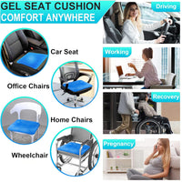 🔥🔥Gel Seat Cushion for Back & Tailbone Relief | Office Chair, Car Seat or Home Chair🔥🔥
