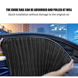 🔥🔥Universal Fit Magnetic Car Side Window Privacy Sunshade (4pcs) | COLOR- BLACK🔥🔥