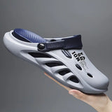 🔥Men's Imported Anti-slip Soft Clog's-DA-Blue-🔥