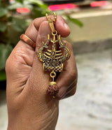 Trishul Om and Damru pendant with chain