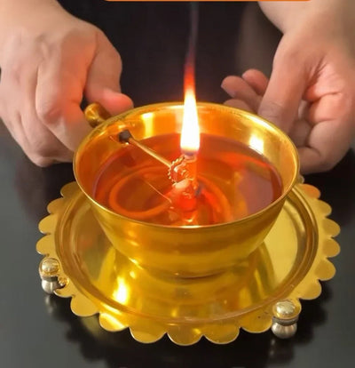 Sale 100% Original Brass  Akhand Diya 🔥BUY 1 GET 1 FREE🔥-Pre Ganesh Festival Sale 🔥
