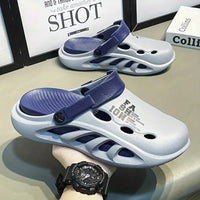 🔥Men's Imported Anti-slip Soft Clog's-DA-Blue-🔥