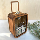 🔥🔥Personalized Wooden Traveler Money saving Piggy Bank🔥🔥