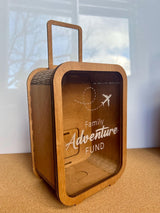 🔥🔥Personalized Wooden Traveler Money saving Piggy Bank🔥🔥